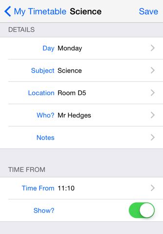 School Timetable Free - Lesson & Course Schedule for Student, Teacher, Organiser screenshot 2