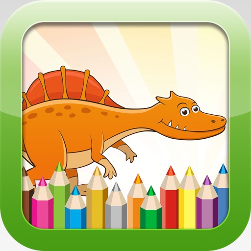 Dinosaur Coloring Book - Educational Coloring Games For kids and Toddlers Free Icon