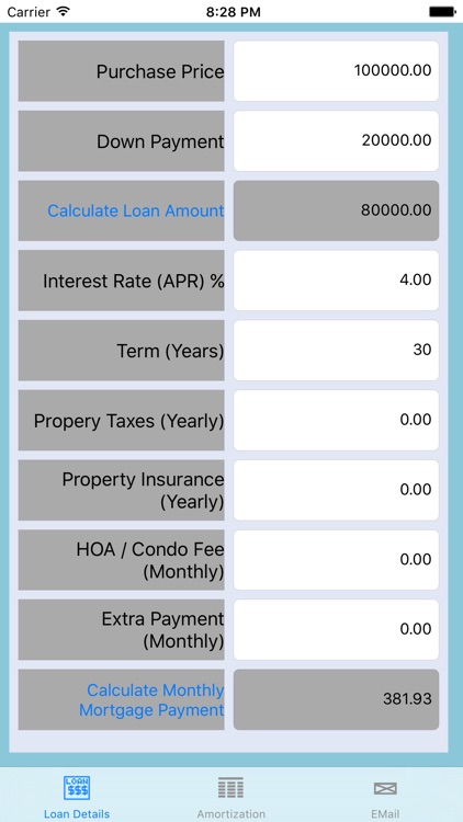 Realty2U Calculator