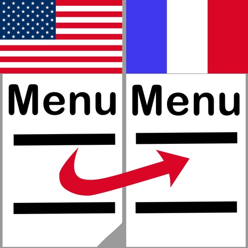 Le Menu Dit translate menus from English to French without an Internet connection