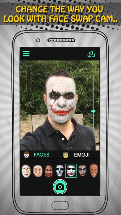 How to cancel & delete Real Time Face Swap Cam - Selfie With Mask And Emoji Stickers from iphone & ipad 1