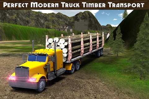 Logging Truck – A Free Driving Simulator for Wood and Timber Cargo Transporter screenshot 3