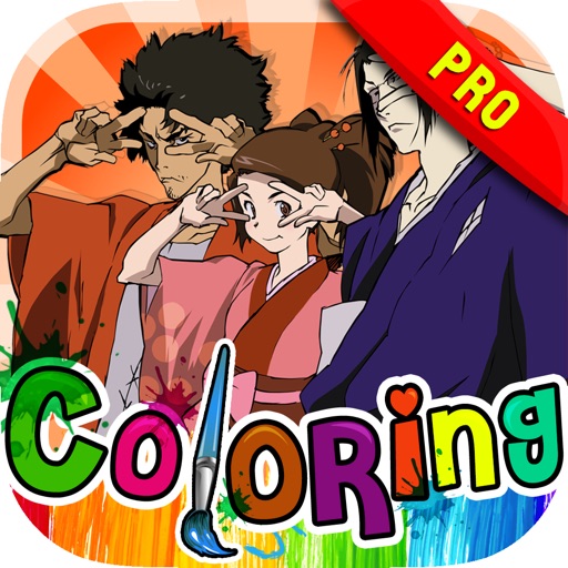 Coloring Book Anime Manga Samurai Champloo Pro icon