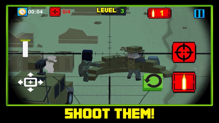 Block Battles City Crime Defense : Pixel war Gun-Craft Sniper Shooting Games screenshot-4