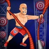 Amazing Gladiator Swing : The American Ragdoll Warrior & Ninja Rope Race