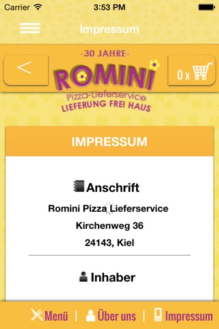 Romini Pizza Lieferservice screenshot 3
