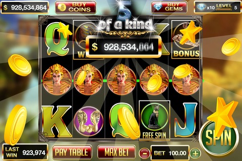 Slots: Cleopatra's Kingdom Slots Pro screenshot 2