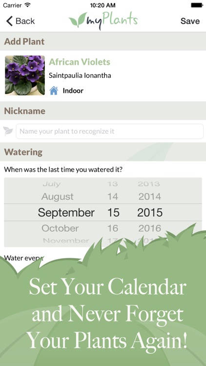 myPlants | Manage tool and reminder for watering and treating your garden screenshot-0