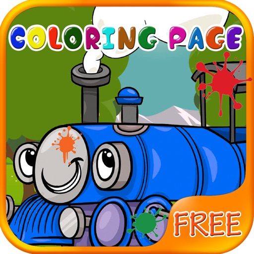 Fun Train Coloring Tomas Edition iOS App