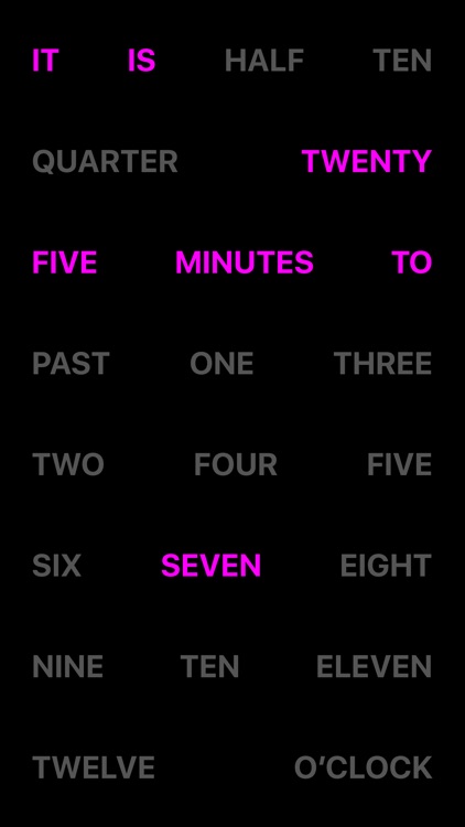 It is Time - Natural Language Clock