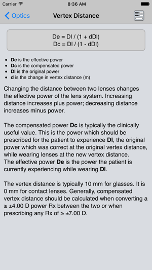 Optics Clinical Calculator(圖5)-速報App