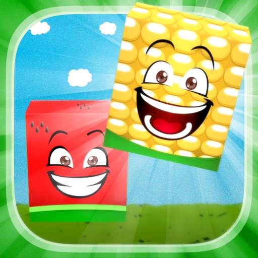 Fruit and Vegetable Block Building Game iOS App