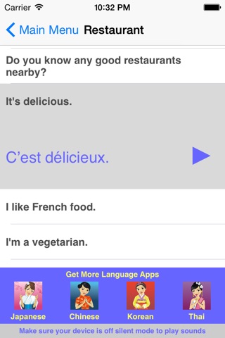 Speak French Travel Phrasebook screenshot 3