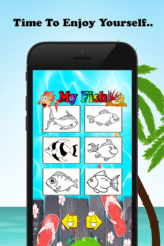 Fish Coloring Book For Kids: Drawing & Coloring page games free for learning skill screenshot 4