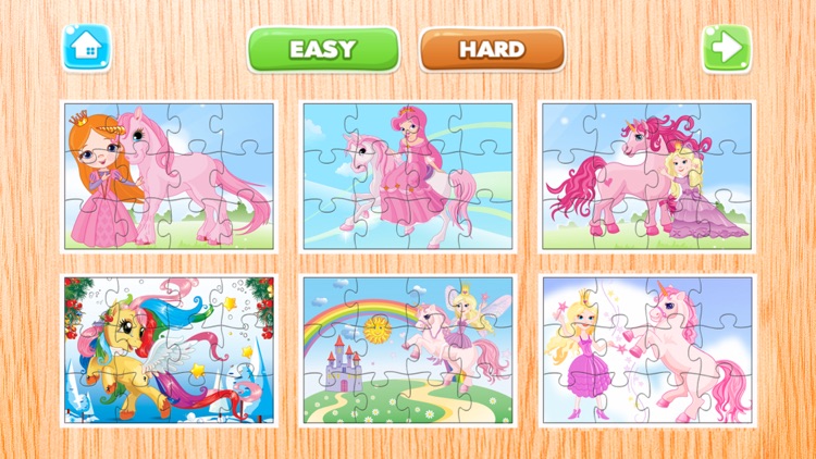 Princess Pony Puzzles - Jigsaw Puzzle for Kids and Toddlers who Love Little Horses and Unicorn Ponies for Free