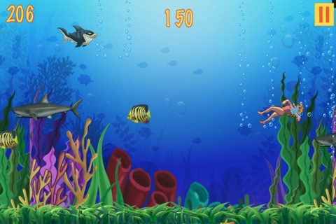 Hungry Fishy Shark - Escape The Ocean Water (Pro) screenshot 3