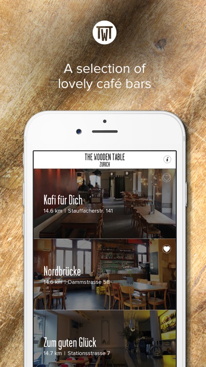 Lovely café bars in Zurich ­­– The Wooden Table is a personal selection of places to arrive in your destination city.