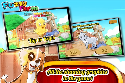 Fuzzy Farm : Animal Matching Game, A Free Games for Kids screenshot 2