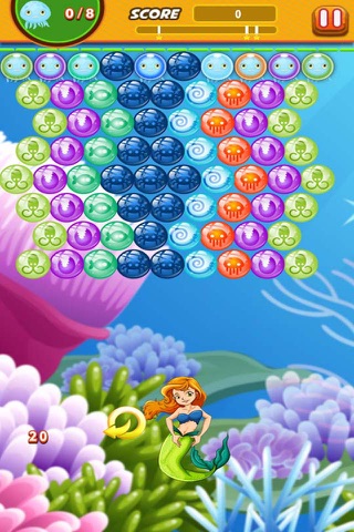 Bubble Shooter Mermaid Ocean : Claim to the throne screenshot 3