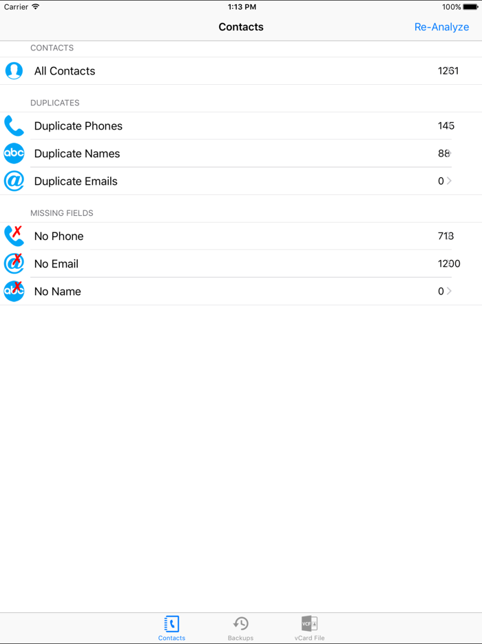Contacts Cleanup 360 - Contacts Smart Filter  Backup