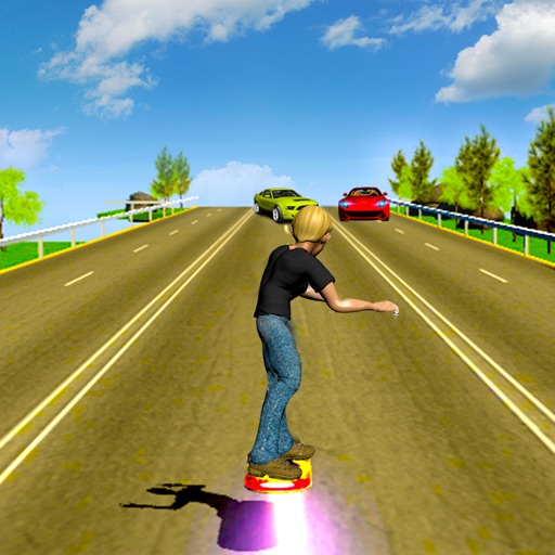 Hoverboard Racer 3D Icon