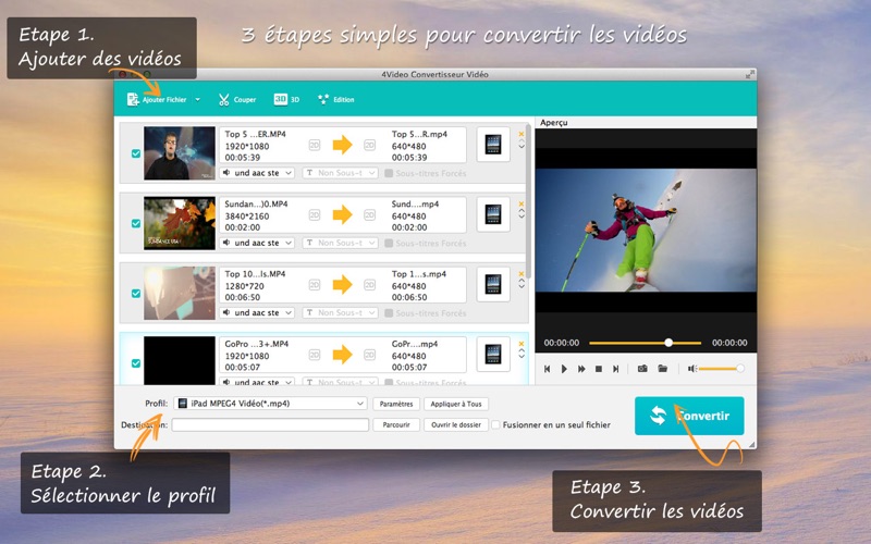 Screenshot 4Video Convertisseur vidéo