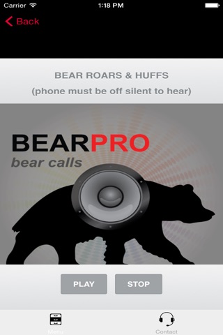 REAL Bear Calls & Bear Sounds for Big Game Hunting - BLUETOOTH COMPATIBLE screenshot 2