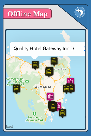 Tasmania Island Offline Map Travel Guide screenshot 2