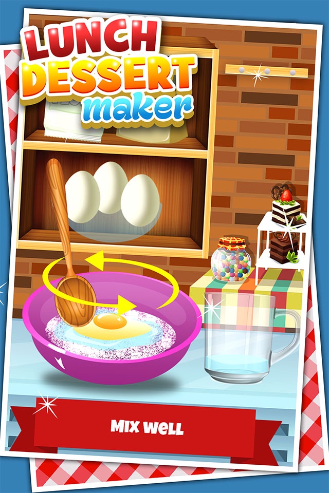 Lunch Dessert Food Maker Games for Kids Free screenshot 2