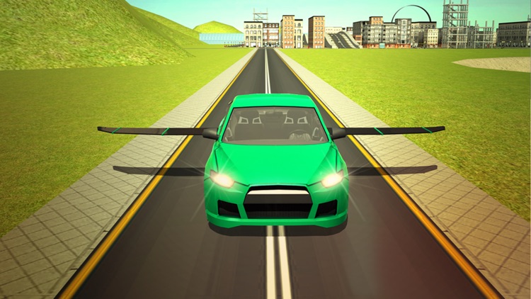 Flying Sport Car Extreme Real Racing 3d simulator screenshot-4