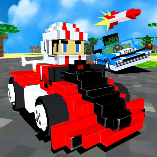 3D Super Block Kart - Blocky Pixel Go-Kart Road Racing Game FREE