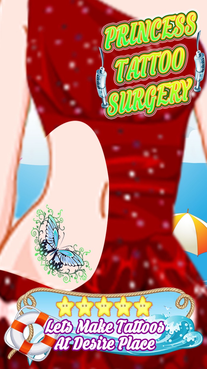手術シミュレータプリンセスタトゥーサロン - 美容ファッションブティックの女の子の入れ墨メイク＆変身