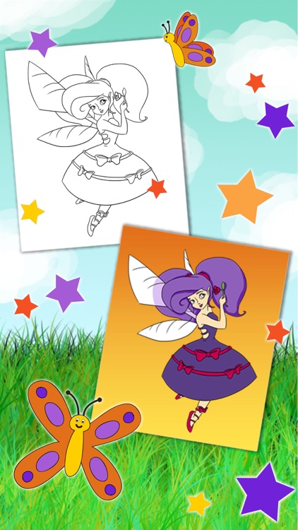 Paint fairies for girls from 3 to 6 years - Premium