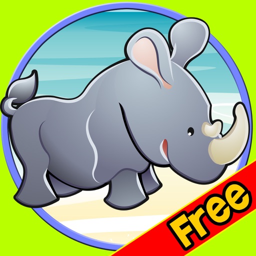 verry funny jungle animals for kids - free icon