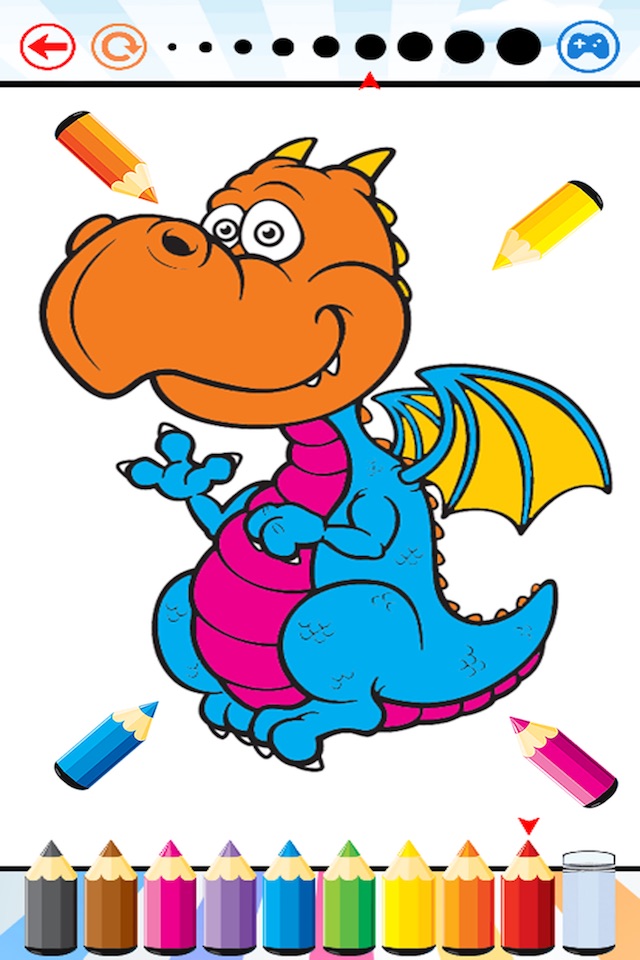 Dragon Dinosaur Coloring Book - Drawing and Painting Dino Game HD, All In 1 Animal Series Free For Kid screenshot 3