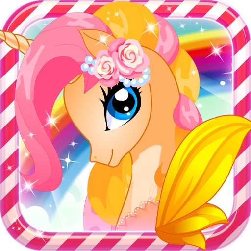 彩虹公主小马 - 宠物的化妆打扮沙龙，儿童教育女生小游戏免费 icon