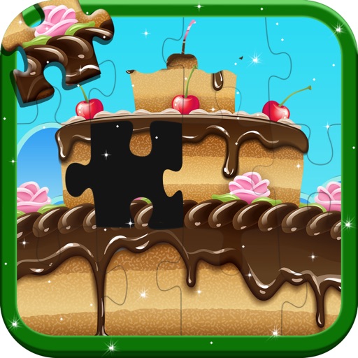 Cupcake Jigsaw Puzzle - Kids Educational Puzzles Games Icon
