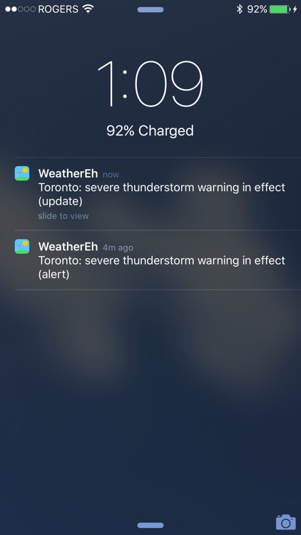 WeatherEh - using Environment Canada weather data to show Canada weather forecast & radar