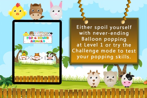 Animal Pop Popper - Balloon Popping Farm Fun Kids screenshot 2