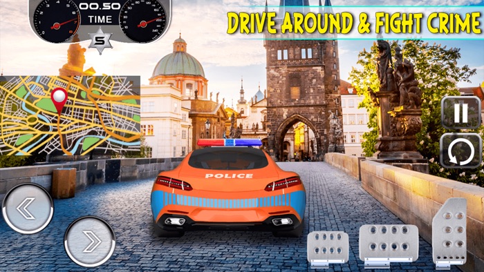 Police Car Driver Simulator - Drive Cops Car, Race, Chase  Arrest Mafia Robbers