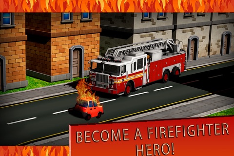 911 Real Fire Truck Simulator 3D - Fireman On Duty screenshot 3