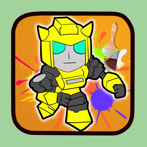 Drawing Game for Kids Robot Hero iOS App