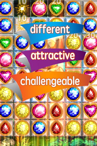 Jewel Crush Free - bewitched games screenshot 2