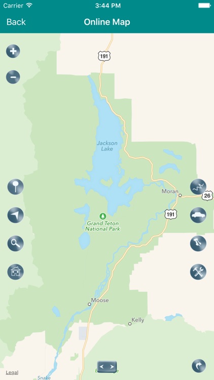 Grand Teton National Park Map, Wyoming screenshot-4