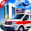 Ambulance Rescue Parking In Hospital Pro - road rescue simulation games 2016