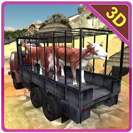 Offroad Transport Farm Animals – Truck driving & parking simulator game Icon
