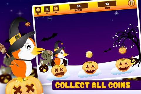 Baby Penguin Jump - Halloween Edition screenshot 3