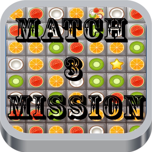 Match 3 Mission Fruity Game Icon