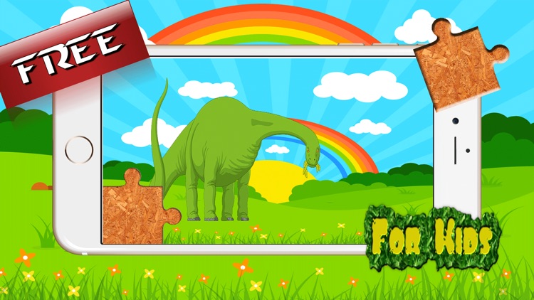 Dinosaur Rex Jigsaw Puzzle Farm - Fun Animated Kids Jigsaw Puzzle with HD Cartoon Dinosaurs