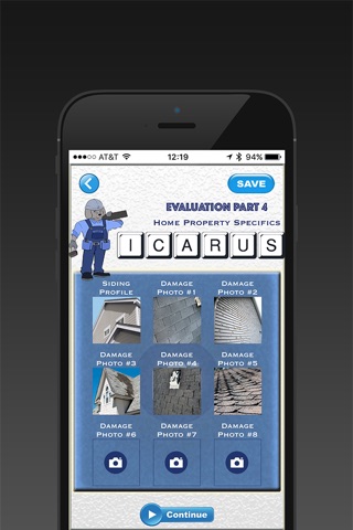 ICARUS ROOFING APPLICATION screenshot 3